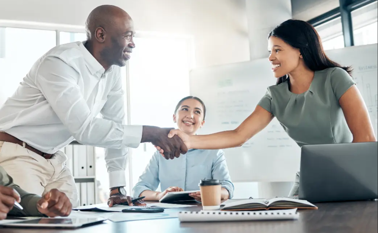 Rencontre entre un partenaire et l’équipe Mastago
